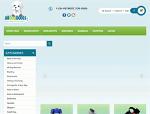 Tablet Screenshot of alldogboots.com